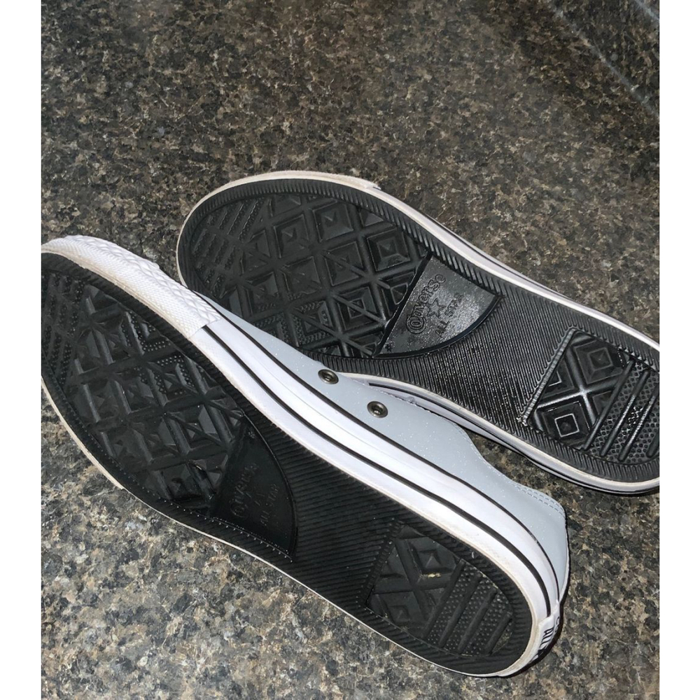 Converse All Star Greyish Blue Leather Sneaker - Picture 7 of 9